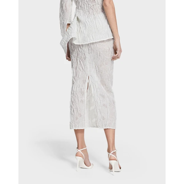 Maticevski Entreat Skirt in White | Pencil Skirts | Coveti