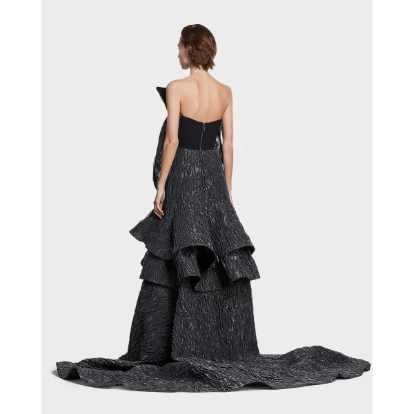 Maticevski Friesian Gown in Black | Evening Gowns | Coveti
