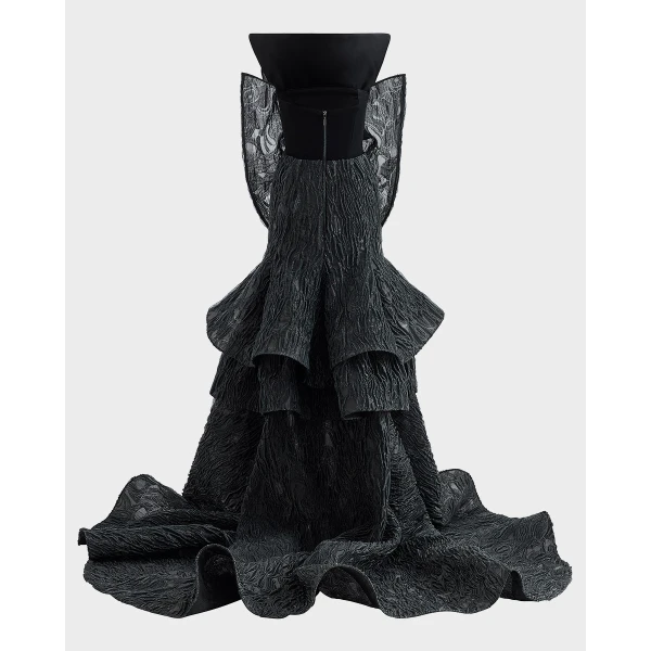 Maticevski Friesian Gown in Black | Evening Gowns | Coveti