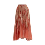 Maticevski Furnace Skirt in Orange | Maxi Skirts | Coveti