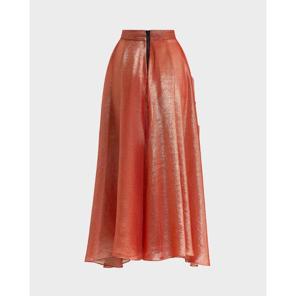 Maticevski Furnace Skirt in Orange | Maxi Skirts | Coveti
