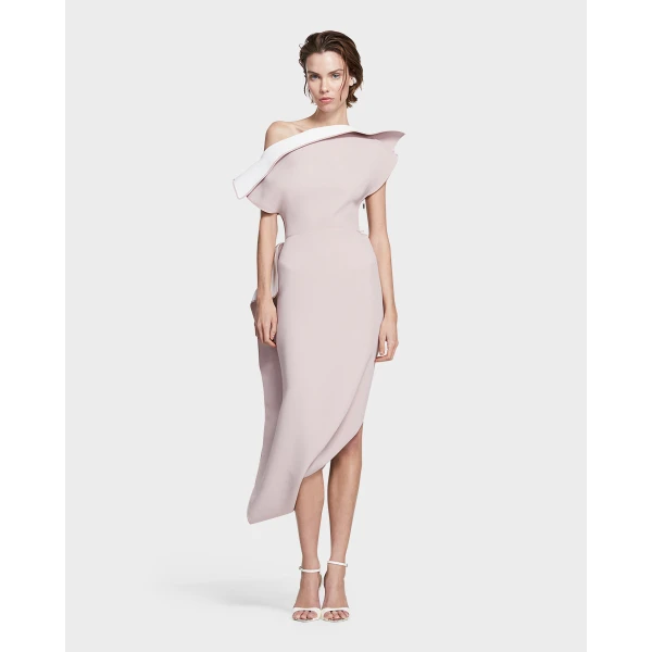 Maticevski Invoke Dress in Pink | Midi Dresses | Coveti