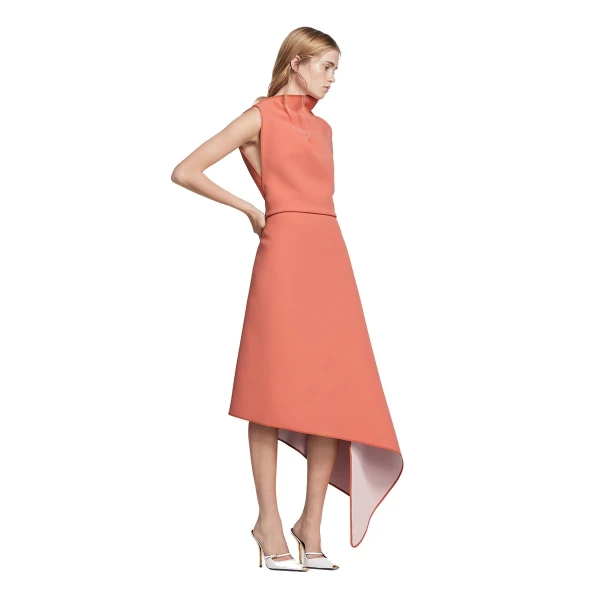Maticevski Lash Dress in Orange | Midi Dresses | Coveti
