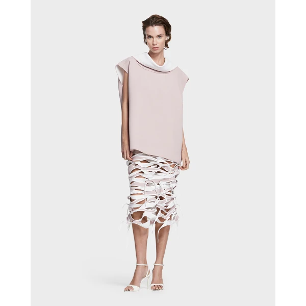 Maticevski Mustang Blouse in Pink | Sleeveless | Coveti