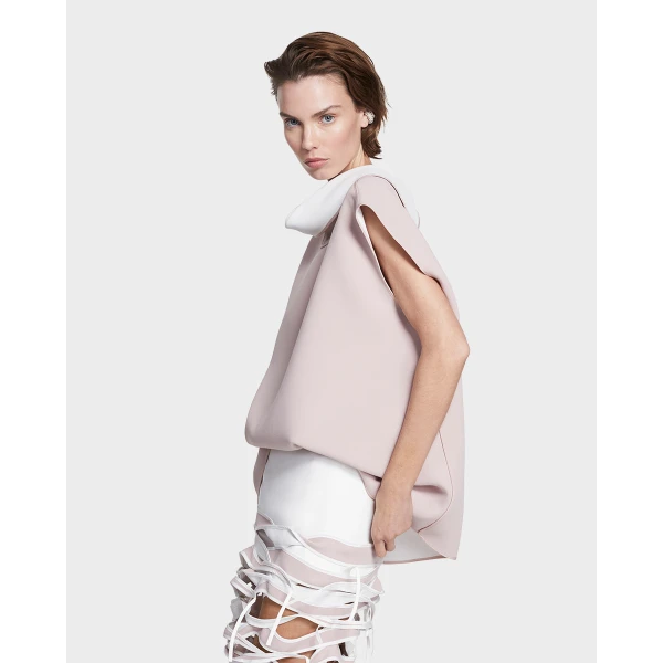 Maticevski Mustang Blouse in Pink | Sleeveless | Coveti