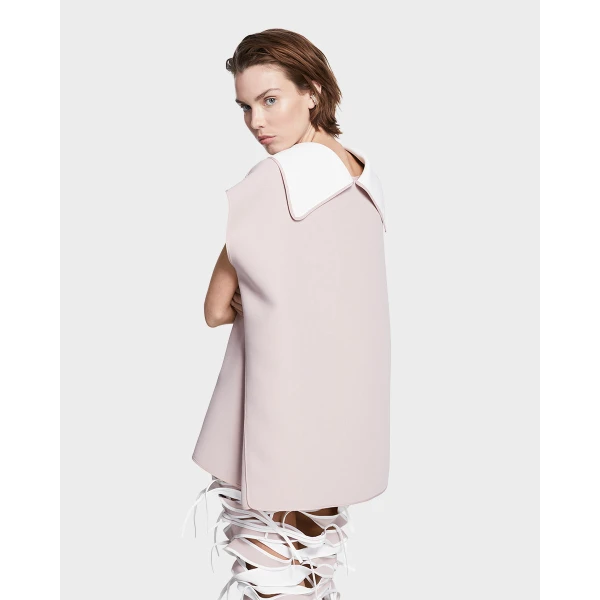 Maticevski Mustang Blouse in Pink | Sleeveless | Coveti