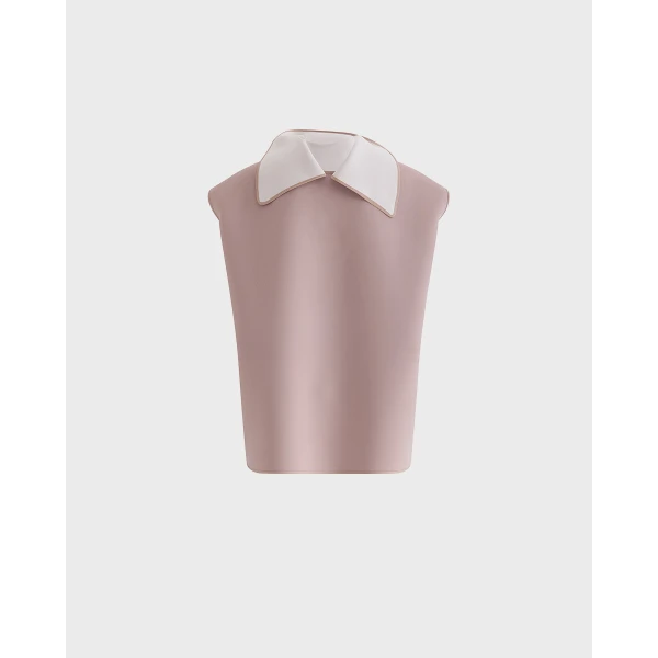 Maticevski Mustang Blouse in Pink | Sleeveless | Coveti