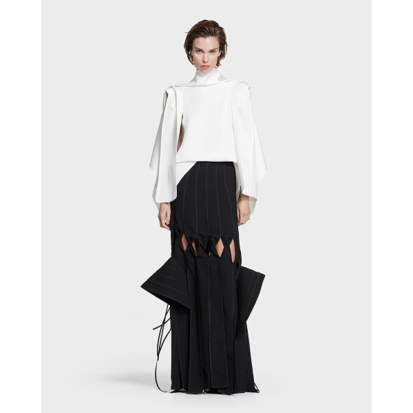 Maticevski Newfound Skirt in Black | Maxi Skirts | Coveti