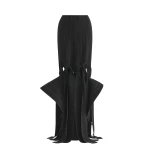 Maticevski Newfound Skirt in Black | Maxi Skirts | Coveti