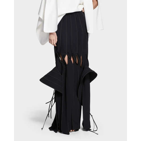 Maticevski Newfound Skirt in Black | Maxi Skirts | Coveti