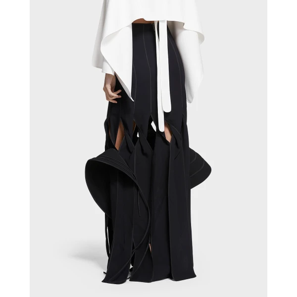 Maticevski Newfound Skirt in Black | Maxi Skirts | Coveti