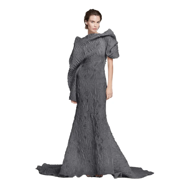 Maticevski Radiance Gown in Grey | Evening Gowns | Coveti