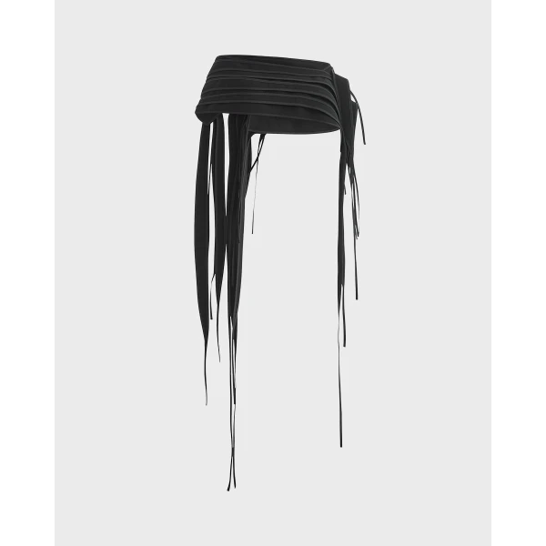 Maticevski Scintillate Hip Band in Black | Belts | Coveti