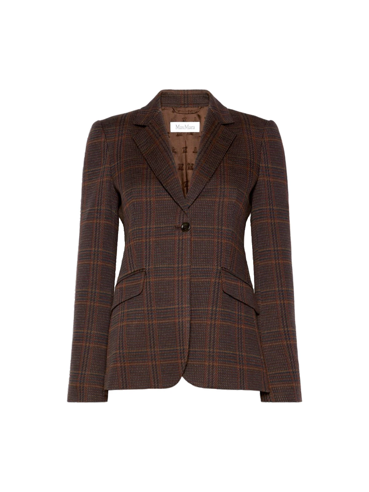 Max Mara Abate Wool and Cotton Single-Breasted Blazer in Brown Bordeaux Max Mara Abate Wool and Cotton Single-Breasted Blazer in Brown Bordeaux | Blazers | Coveti