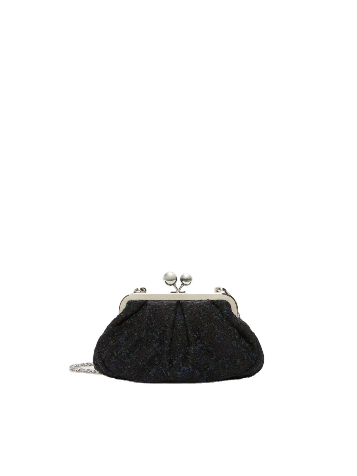 Max Mara Accenni Small Wool Boucle Pasticcino Bag in Black Max Mara Accenni Small Wool Boucle Pasticcino Bag in Black | Clutch Bags | Coveti