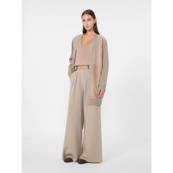 Max Mara Accordo Wool and Cashmere Top in Beige | Tops | Coveti