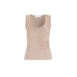 Max Mara Accordo Wool and Cashmere Top in Beige | Tops | Coveti