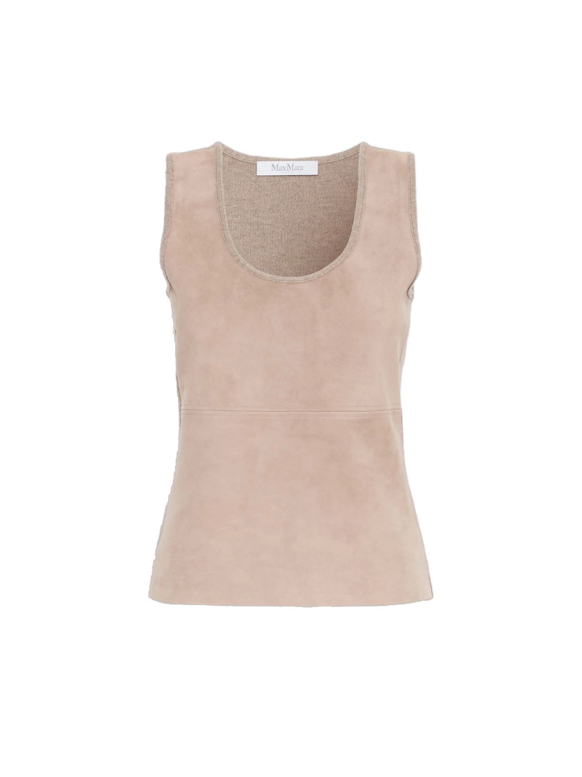 Max Mara Accordo Wool and Cashmere Top in Beige Max Mara Accordo Wool and Cashmere Top in Beige | Tops | Coveti