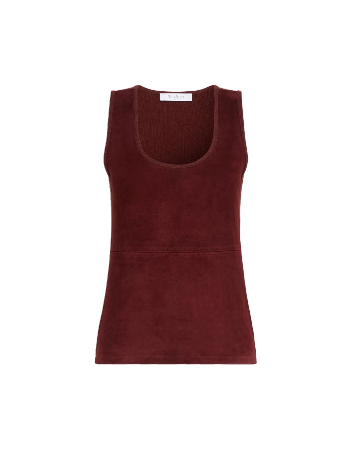 Max Mara Accordo Wool and Cashmere Top in Brown Bordeaux Max Mara Accordo Wool and Cashmere Top in Brown Bordeaux | Tops | Coveti