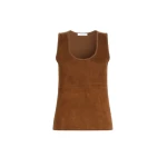 Max Mara Accordo Wool and Cashmere Top in Camel | Tops | Coveti