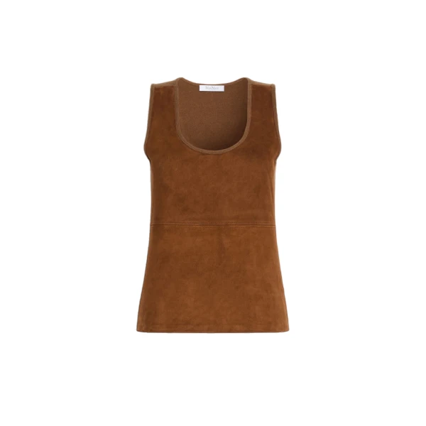 Accordo Wool and Cashmere Top in Camel