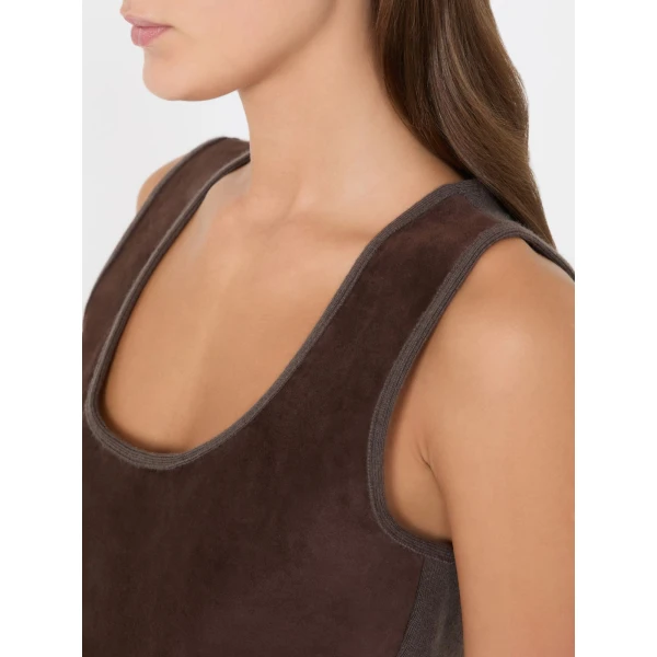 Max Mara Accordo Wool and Cashmere Top in Mud | Tops | Coveti
