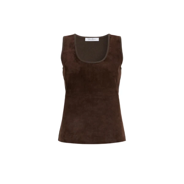 Accordo Wool and Cashmere Top in Mud
