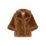 Max Mara Accorta Soft Wool Cape in Brown | Coats | Coveti