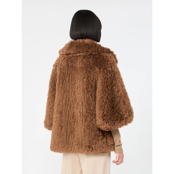 Max Mara Accorta Soft Wool Cape in Brown | Coats | Coveti