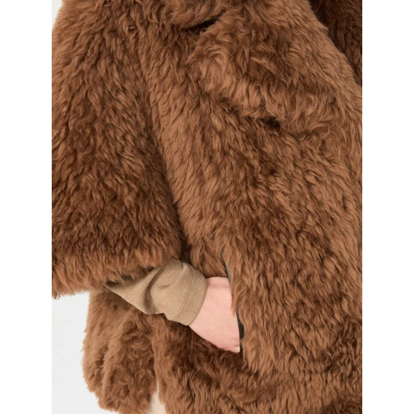 Max Mara Accorta Soft Wool Cape in Brown | Coats | Coveti
