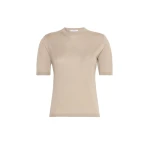 Max Mara Aceti Cashmere and Silk Sweater in Stone Grey | Sweaters | Coveti