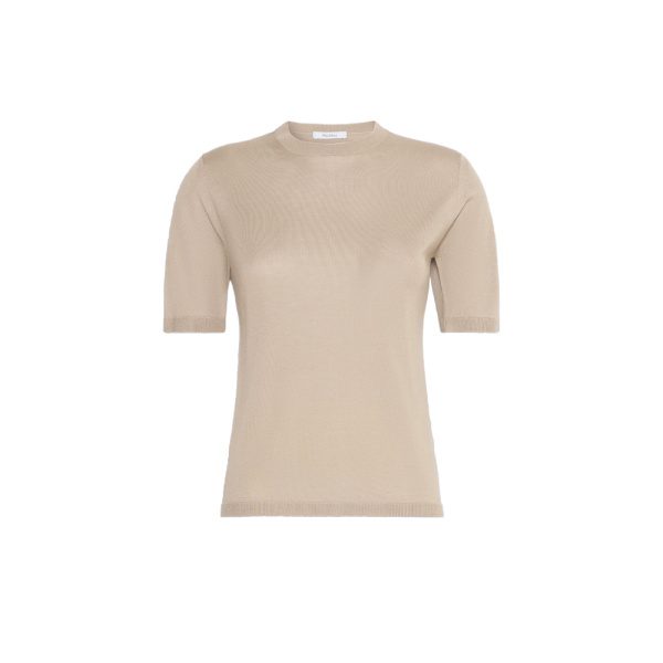 Max Mara Aceti Cashmere and Silk Sweater in Stone Grey | Sweaters | Coveti