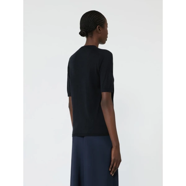 Max Mara Aceti Cashmere and Silk Sweater in Ultramarine | Sweaters | Coveti