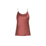 Max Mara Aceti Silk Satin Top in Antique Rose | Women | Coveti