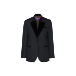 Max Mara Adagio Wool Cavalry Twill Blazer in Ultramarine | Blazers | Coveti