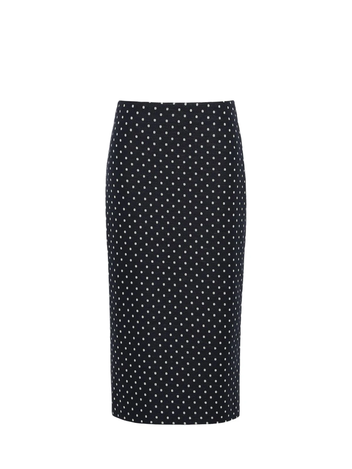 Max Mara Adatti Polka Dot Jersey Midi Skirt in Ultramarine Max Mara Adatti Polka Dot Jersey Midi Skirt in Ultramarine | Pencil Skirts | Coveti