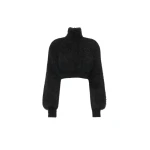Max Mara Adorno Melange Mohair Yarn Jumper in Dark Grey | Sweaters | Coveti