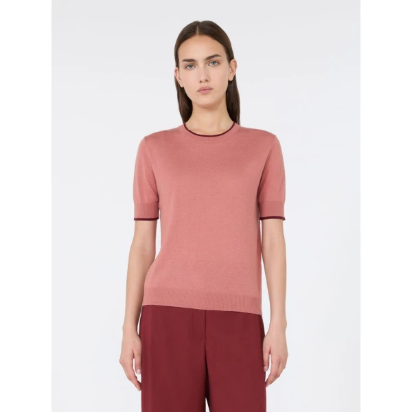 Max Mara Agenda Wool and Silk Sweater in Fard | Sweaters | Coveti