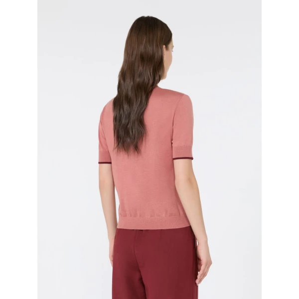 Max Mara Agenda Wool and Silk Sweater in Fard | Sweaters | Coveti