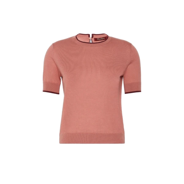 Max Mara Agenda Wool and Silk Sweater in Fard | Sweaters | Coveti
