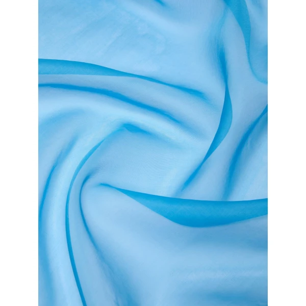 Max Mara Agoraio Silk Stole in Ocean Blue | Scarves | Coveti