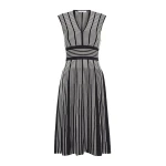 Max Mara Agreste Sleeveless Viscose Knit Dress in Ultramarine | Maxi Dresses | Coveti