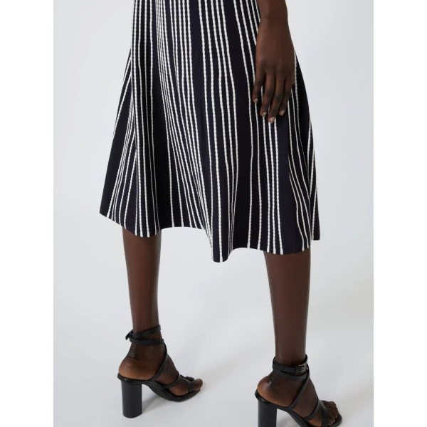Max Mara Agreste Sleeveless Viscose Knit Dress in Ultramarine | Maxi Dresses | Coveti