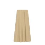 Max Mara Aguzze Cotton Gabardine Maxi Skirt in Beige | Maxi Skirts | Coveti