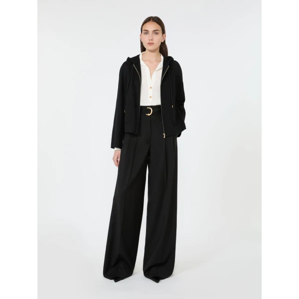 Max Mara Aia Crepe de Chine Polo Shirt in Silk White | Shirts | Coveti