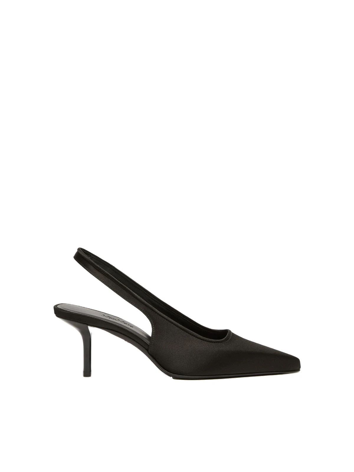 Max Mara Airone Satin Slingbacks in Black Max Mara Airone Satin Slingbacks in Black | Heels | Coveti