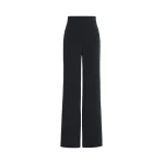 Max Mara Alaggio Cady Wide-Leg Trousers in Midnight Blue | Wide leg pants | Coveti