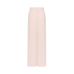 Max Mara Alaggio Cady Wide-Leg Trousers in Pink | Wide leg pants | Coveti