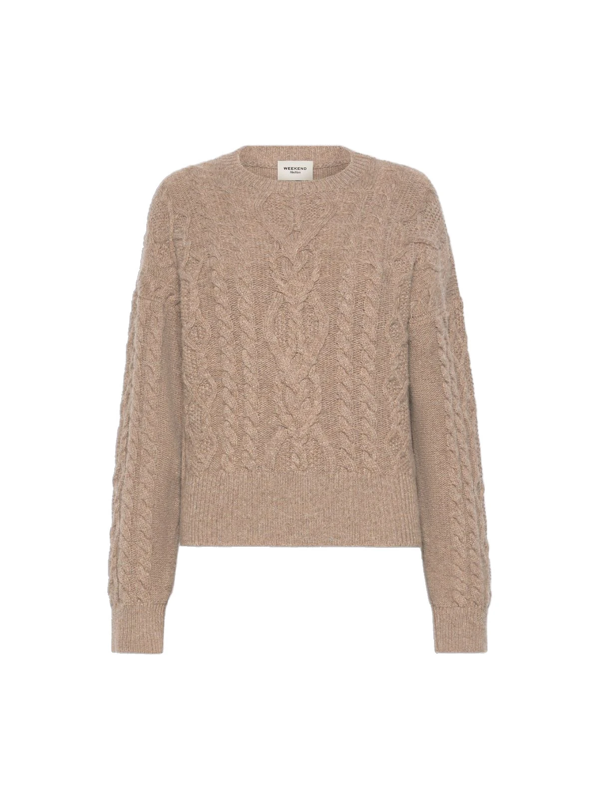 Max Mara Alben Cable Knit Wool Jumper in Hazelnut Brown Max Mara Alben Cable Knit Wool Jumper in Hazelnut Brown | Sweaters | Coveti