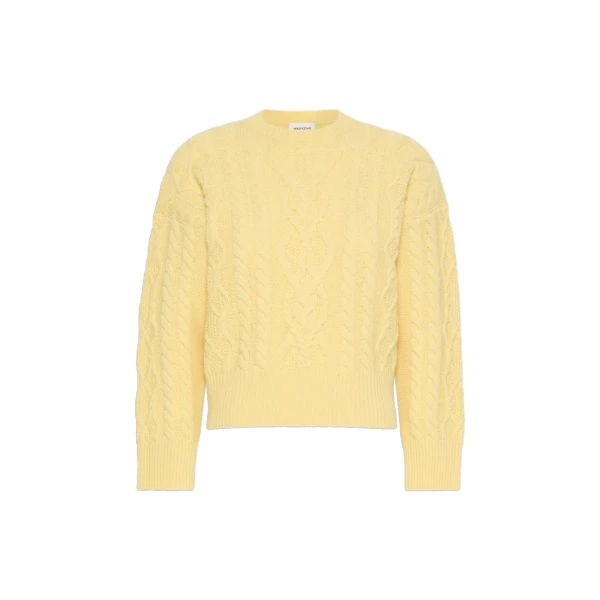 Alben Cable Knit Wool Jumper in Honey